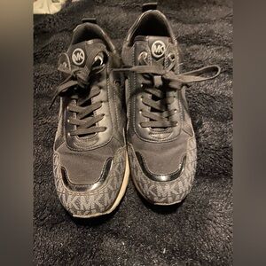 Michael Kors Charcoal Monogram Sneakers
